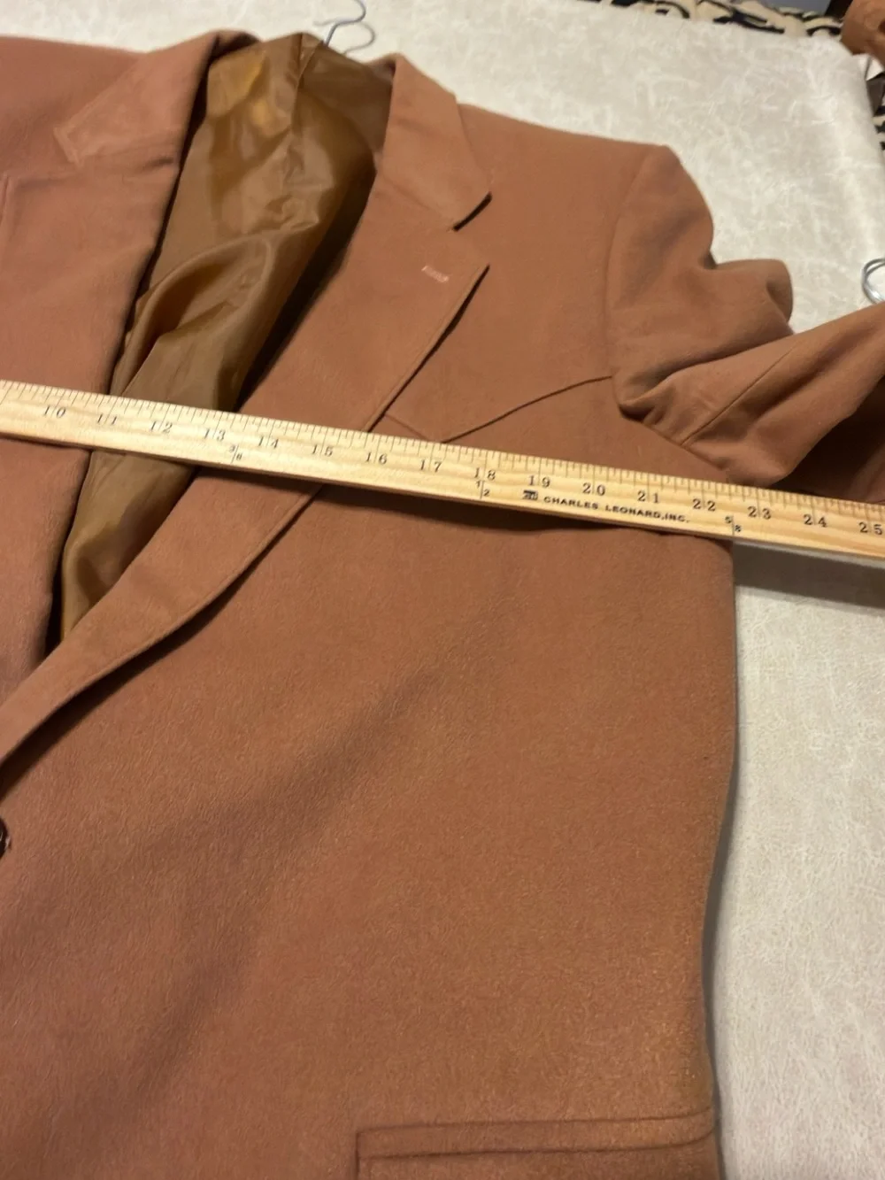 Circle S Vintage Men's Western-Style Blazer in Camel. Size 48L